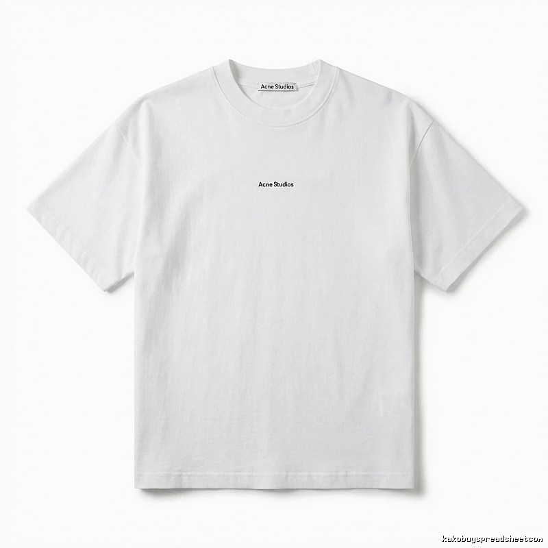 Acne Studios minimalist style white T-shirt