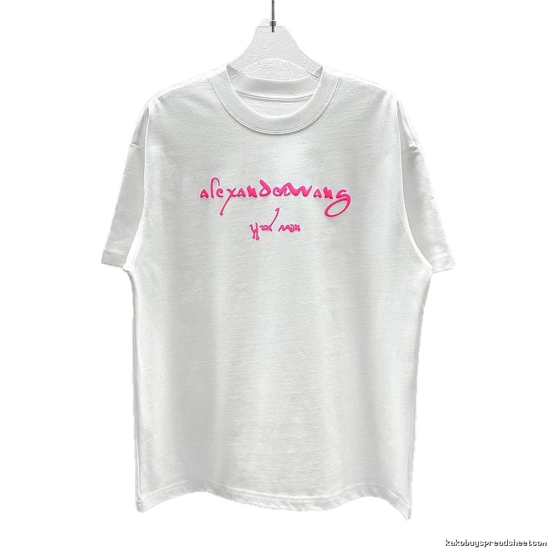 Alexander Wang Foam-Printed Cool & Trendy Style White T-Shirt