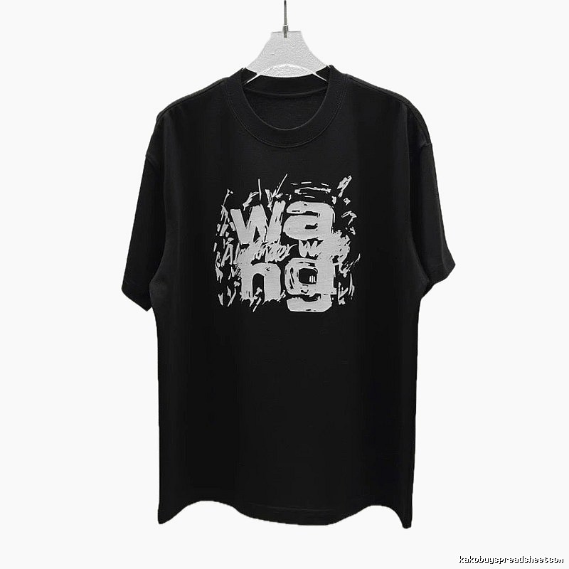 Alexander Wang Graffiti Street Style Black T-Shirt
