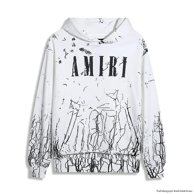 AMIRI Graffiti Style White Sweatshirt
