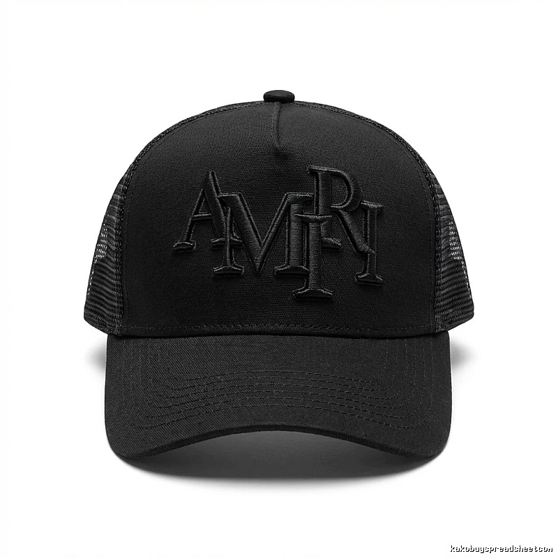 AMIRI retro-style black hat