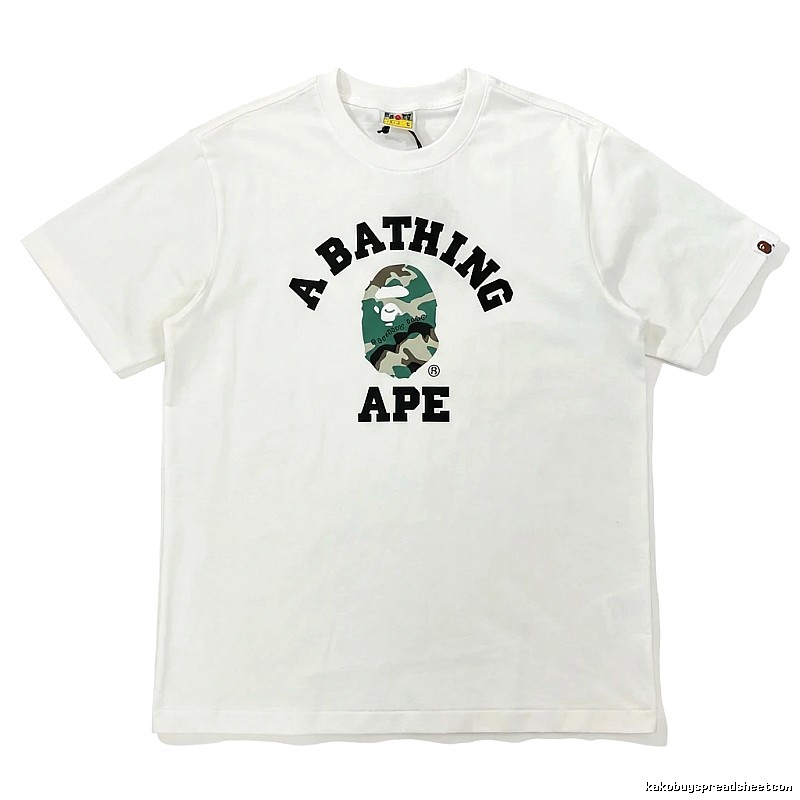 Bape Ape Camo Style White T-shirt