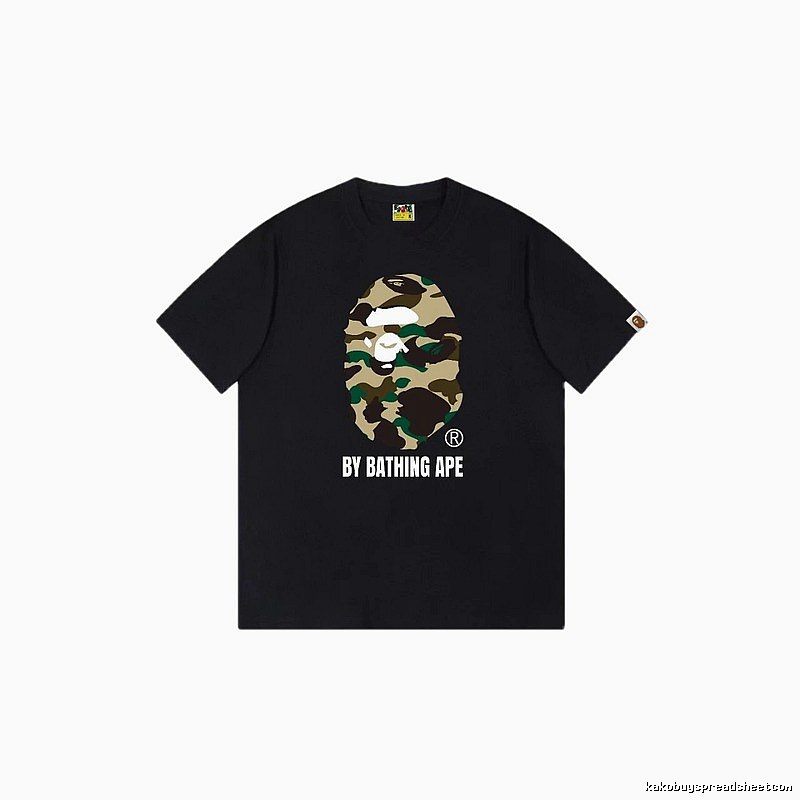 Bape camouflage style black T-shirt