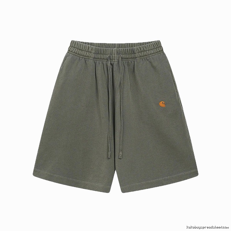 Carhartt Embroidered Workwear Style Army Green Casual Shorts