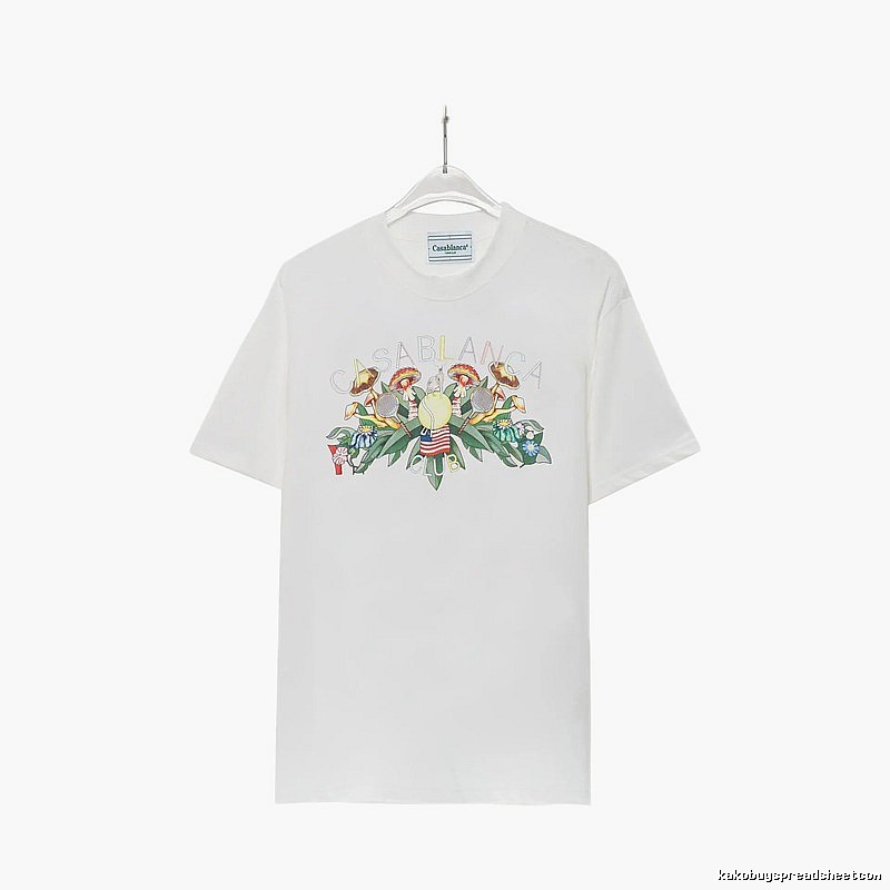 Casablanca Floral Print White T-shirt