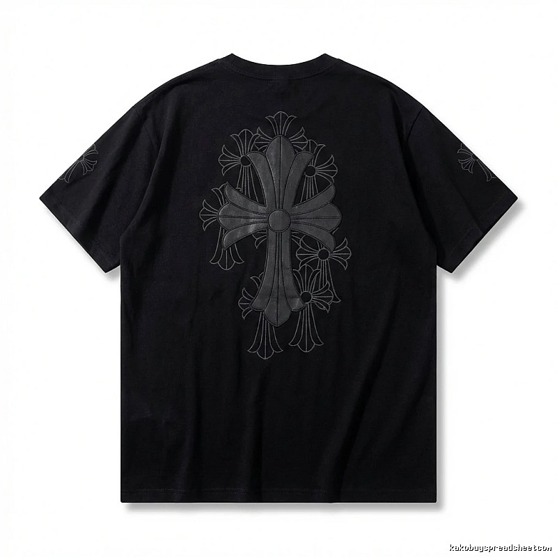 Chrome Hearts cross dark style short-sleeve shirt