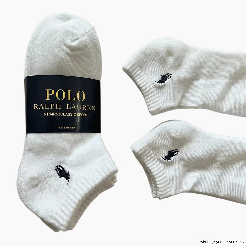 Classic Sports White Socks of Ralph Lauren