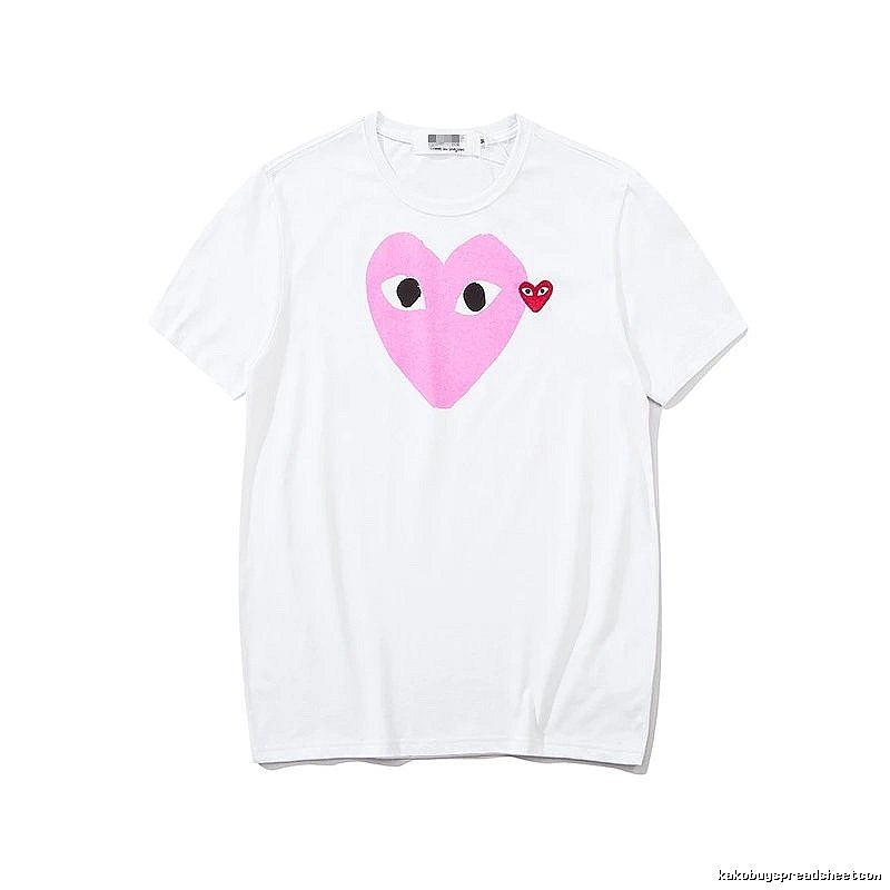 Comme des Garcons PLAY 2023-03 Style 2303 Heart Logo T-Shirt Downtown Style