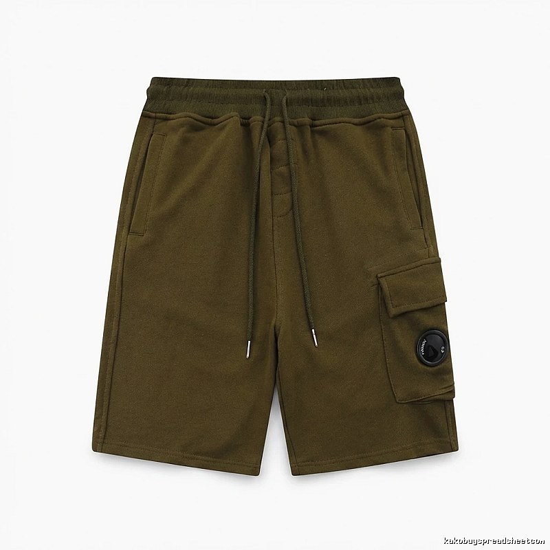 C.P. Company olive work-style shorts