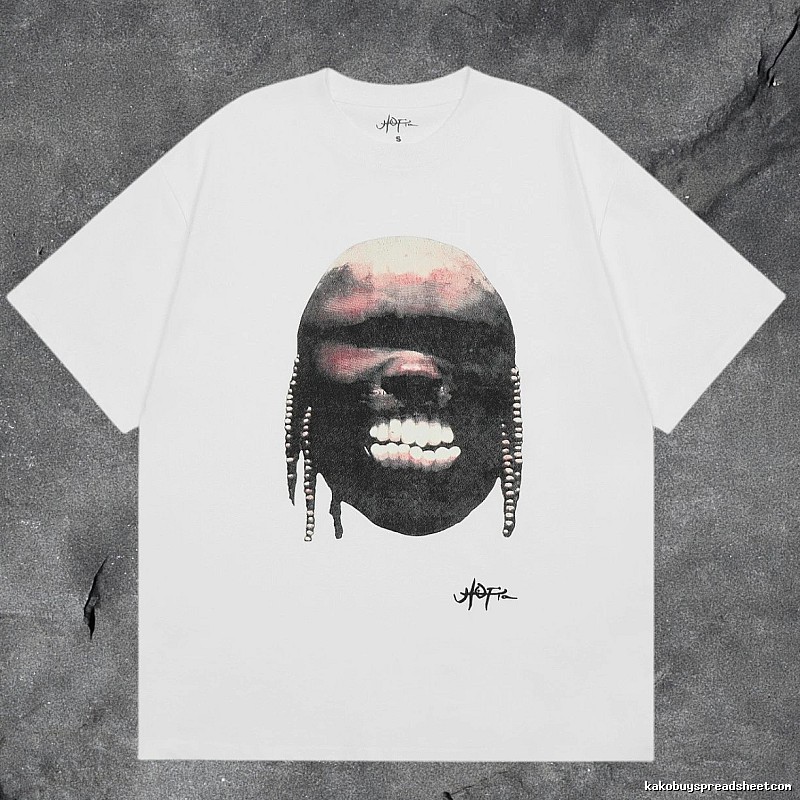 Denim Tears White Graphic T-Shirt Clean Colorway