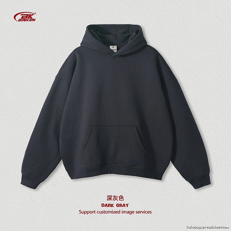 Easy Match Pullover hoodie Navy Blank Kangaroo for Everyday Use