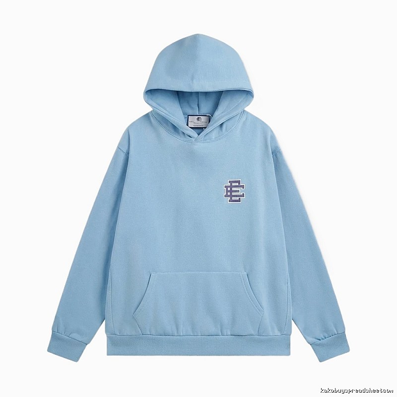 Eric Emanuel Classic Simple Style Blue Hoodie