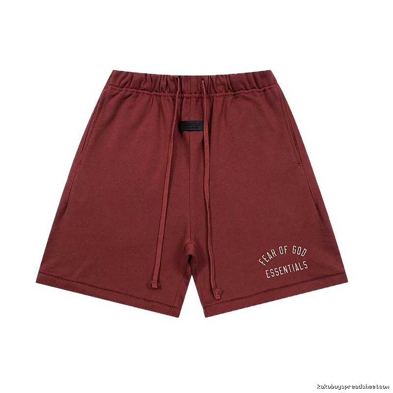 ESSENTIALS casual style burgundy shorts