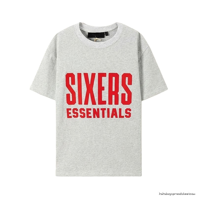 ESSENTIALS Grey Minimalist Style T-shirt