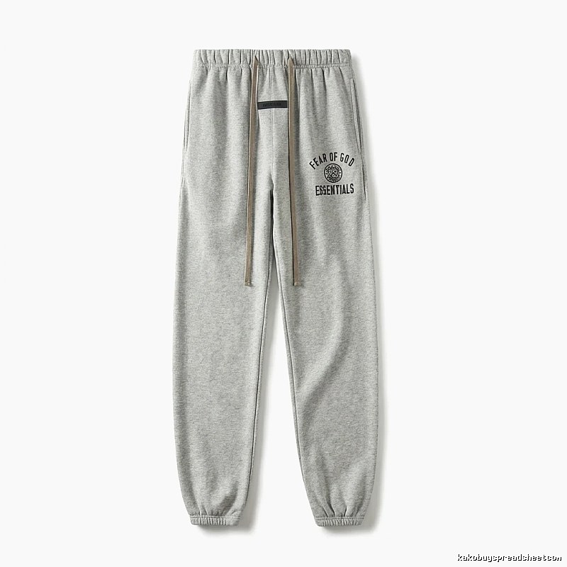 ESSENTIALS minimalist light gray sweatpants