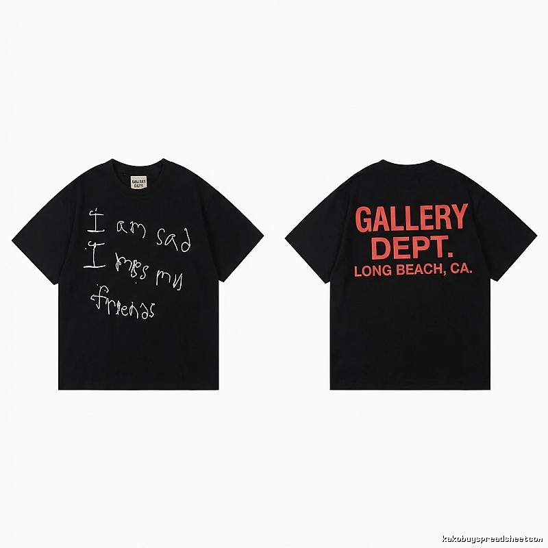 Gallery Dept Graffiti Style Black T-shirt