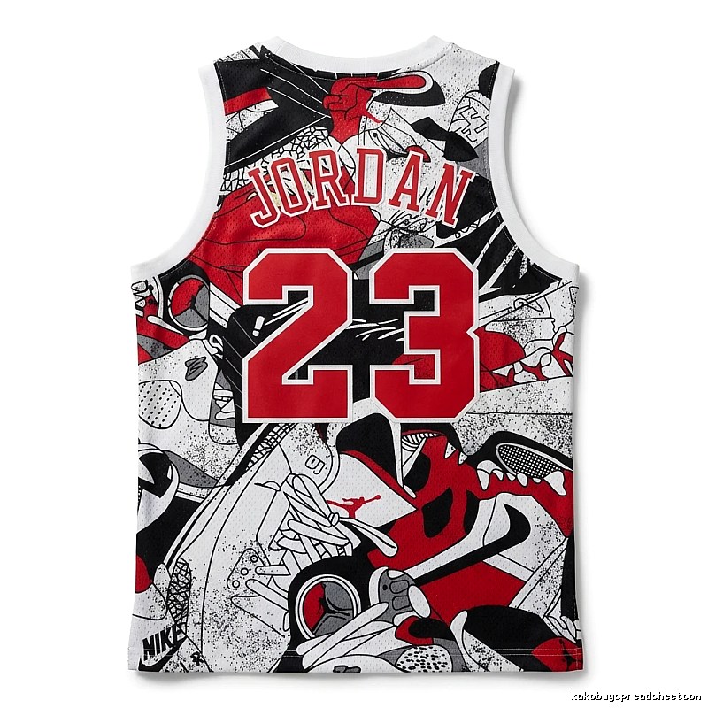 Graffiti-style jersey of No. 23 of the Michael Jordan