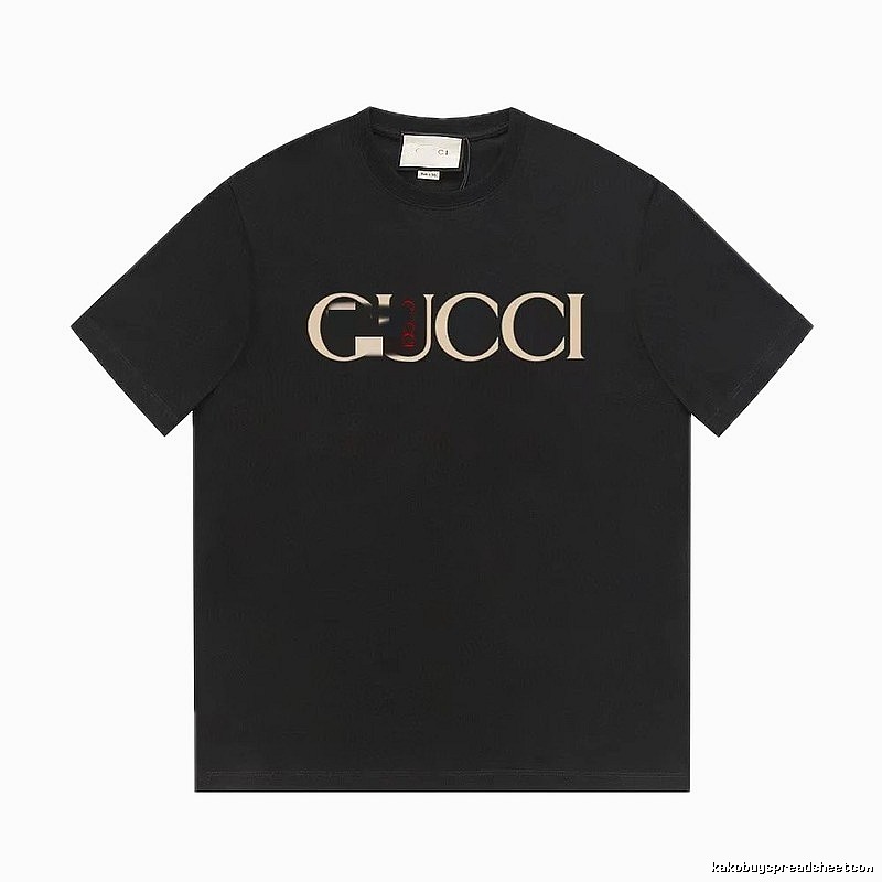 Gucci Classic Print Vintage Style Black T-Shirt