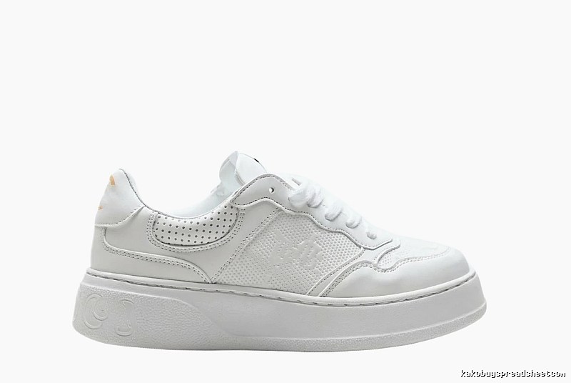 Gucci retro-style white canvas shoes