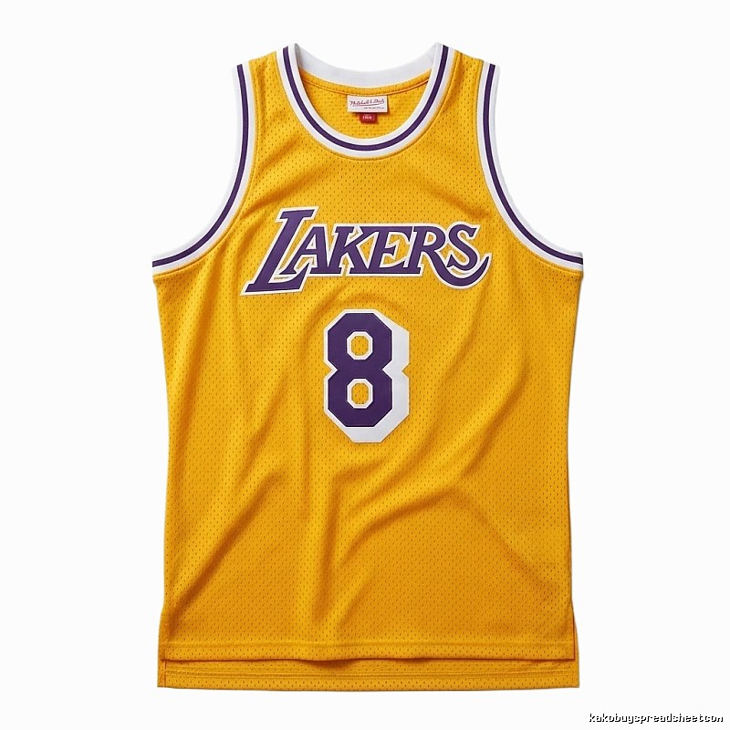 Kobe Lakers retro yellow jersey