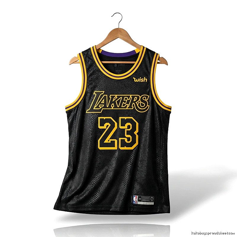 LBJ Lakers retro black jersey