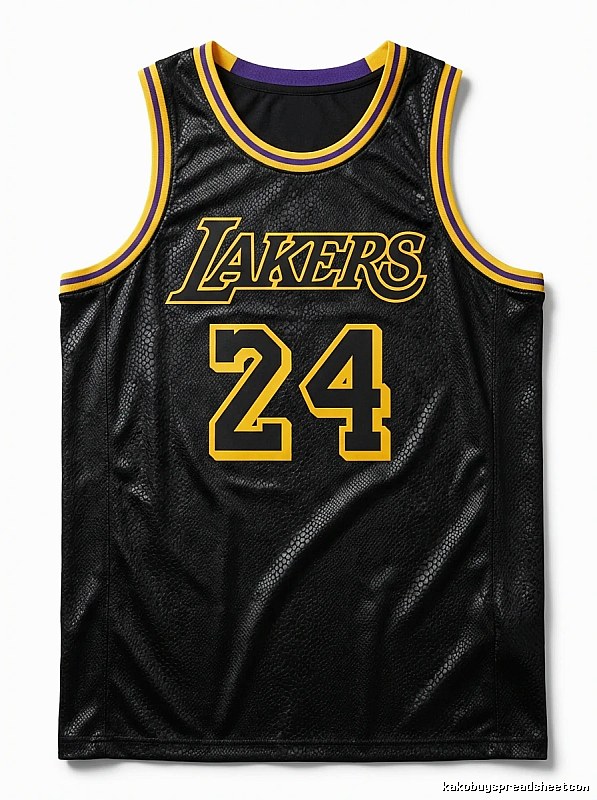Los Angeles Lakers No. 24 black jersey.