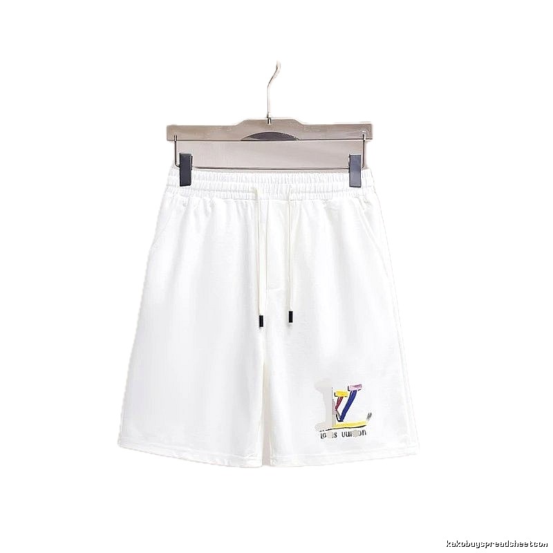 Louis Vuitton Colorful Print Casual Style White Shorts