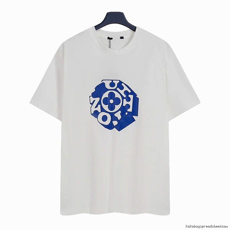 Louis Vuitton Printed Trendy Style White Short-sleeve T-shirt