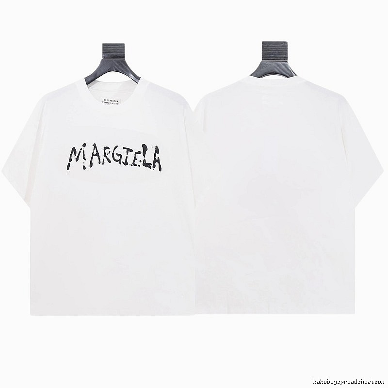Maison Margiela Graffiti Street Style White T-shirt