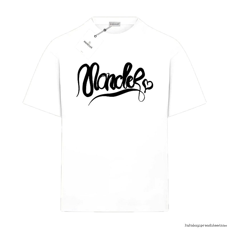 Moncler minimalist style white T-shirt