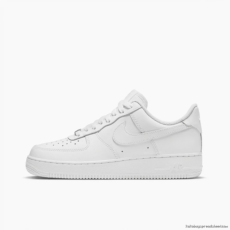 Nike Air Force 1 simple white sneakers