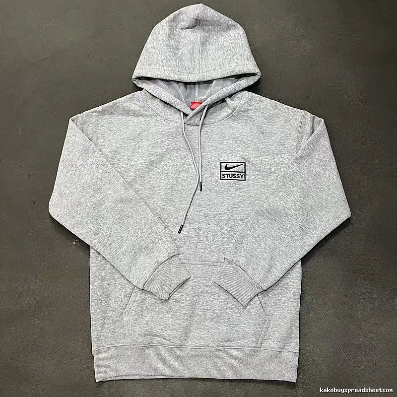 Nike Gray Zip Hoodie Clean Colorway Swoosh