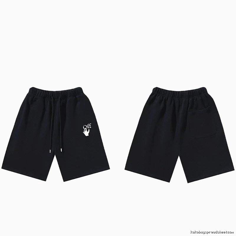 Off-White trendy and cool style black shorts