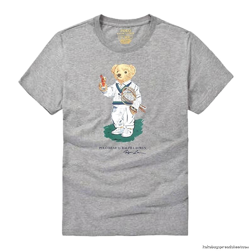 Ralph Lauren Bear Series Heather Grey T-shirt