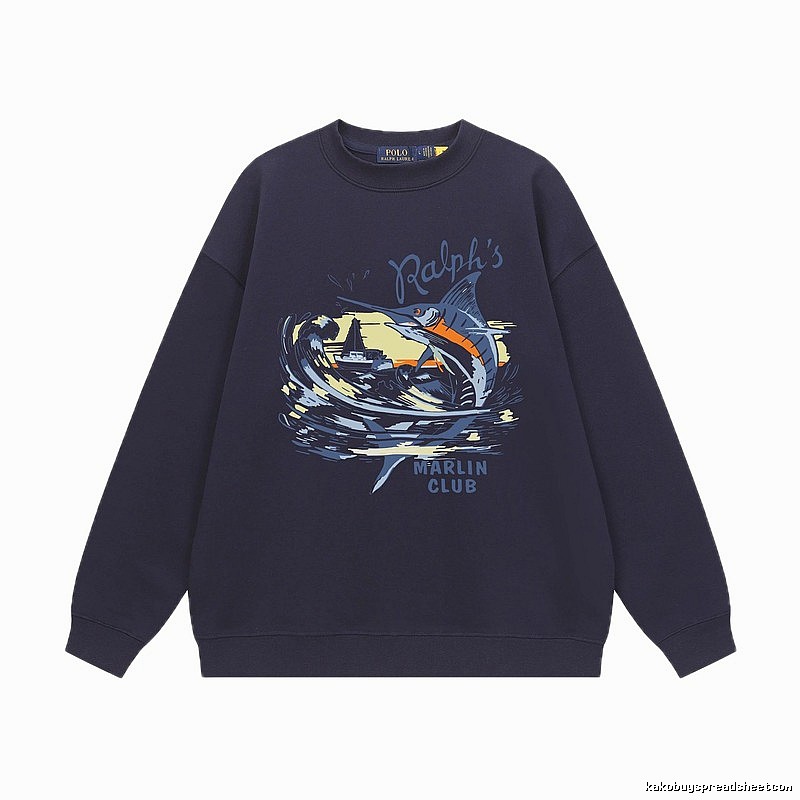 Ralph Lauren Marin Club Navy Blue Sweatshirt