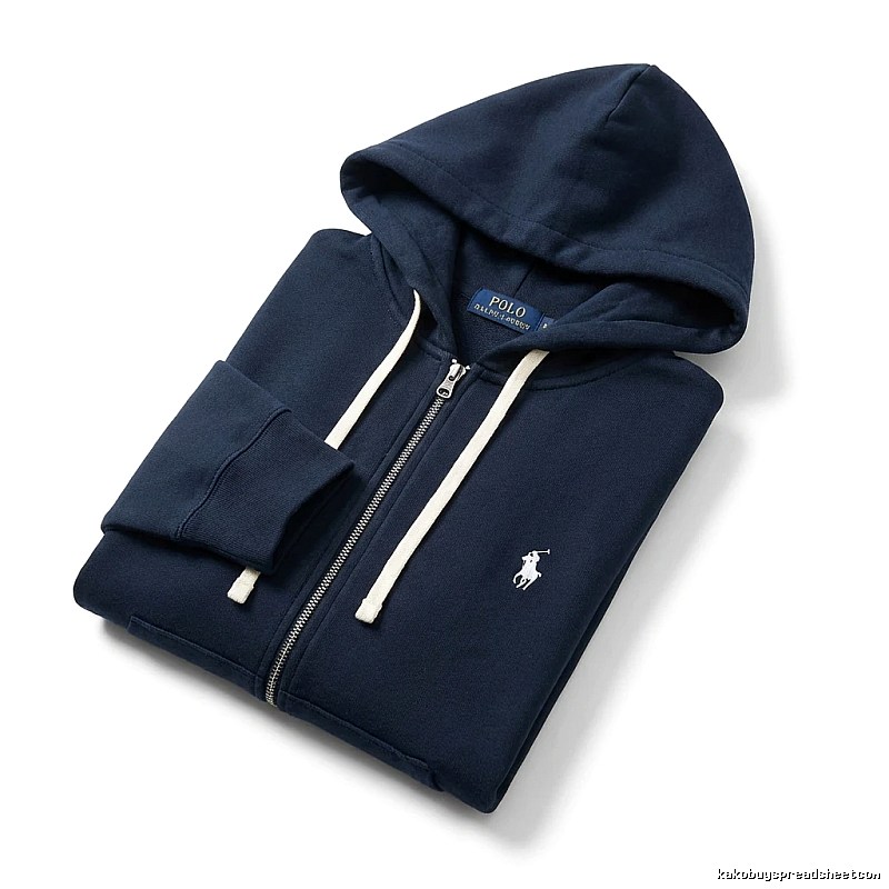 Ralph Lauren Polo series simple style navy blue hoodie