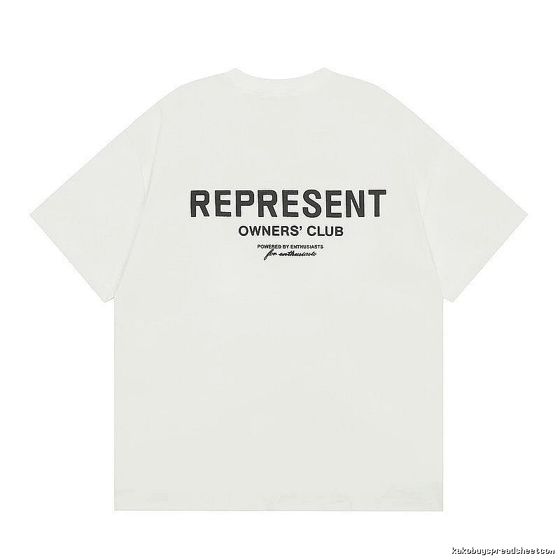 Represent White Style 801 Owners Club T-Shirt Color Pop Logo