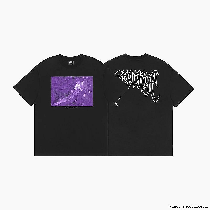 Revenge Black Skull Graphic T-Shirt Fan Wear