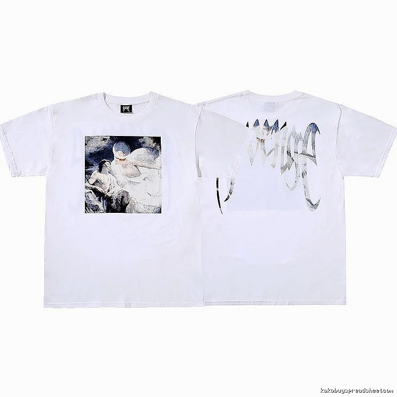 Revenge White Skull Graphic T-Shirt Resort Wear