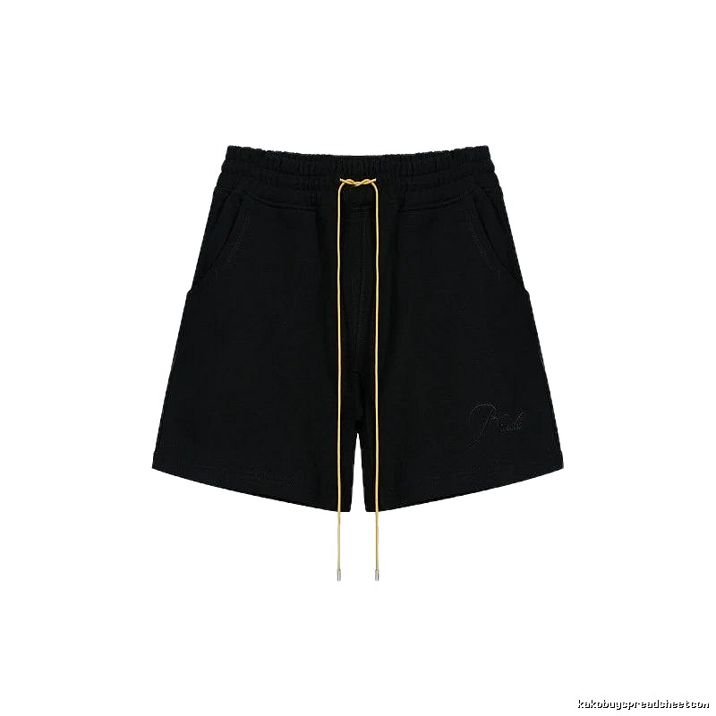RHUDE minimalist black shorts