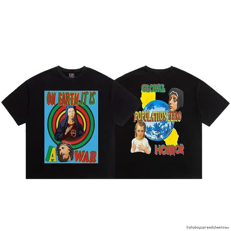 SAINT Religious Print Vintage Style Black T-Shirt