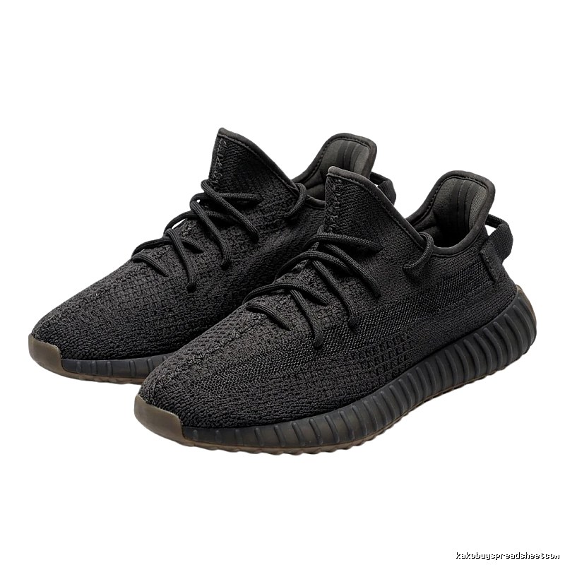 Simple-style black Yeezy 350 shoes