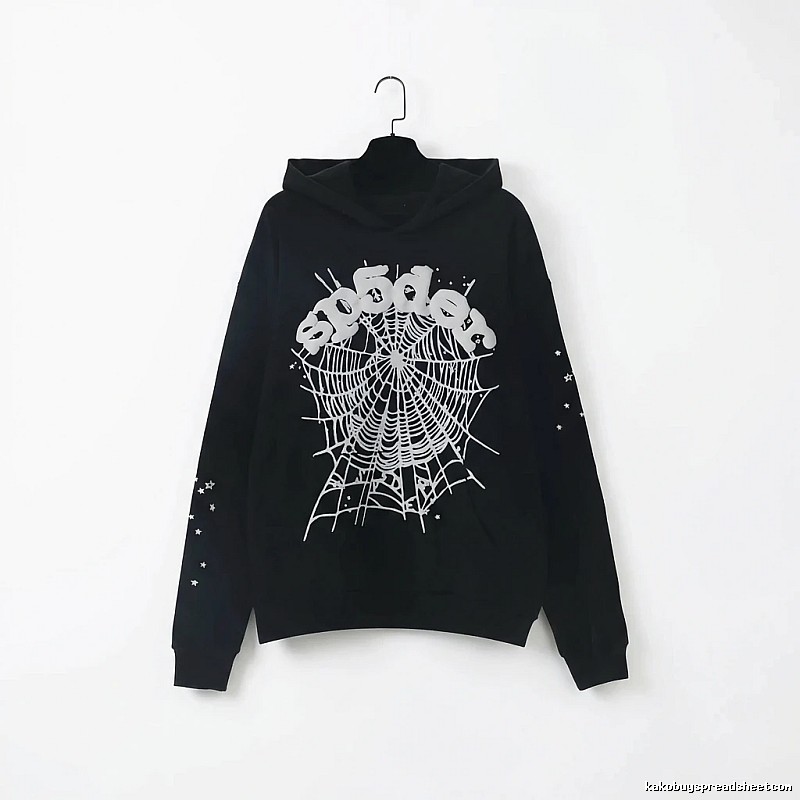 Sp5der Spider Print Black Sweatshirt