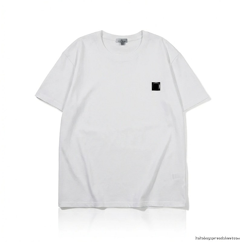 Stone Island minimalist style white T-shirt
