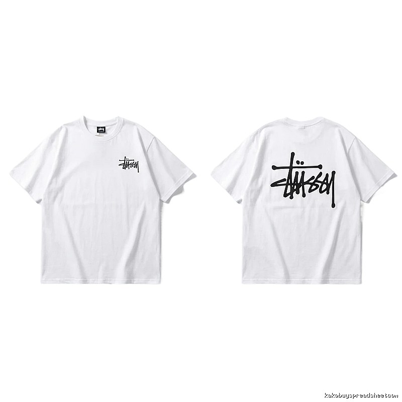 Stussy basic simple white T-shirt