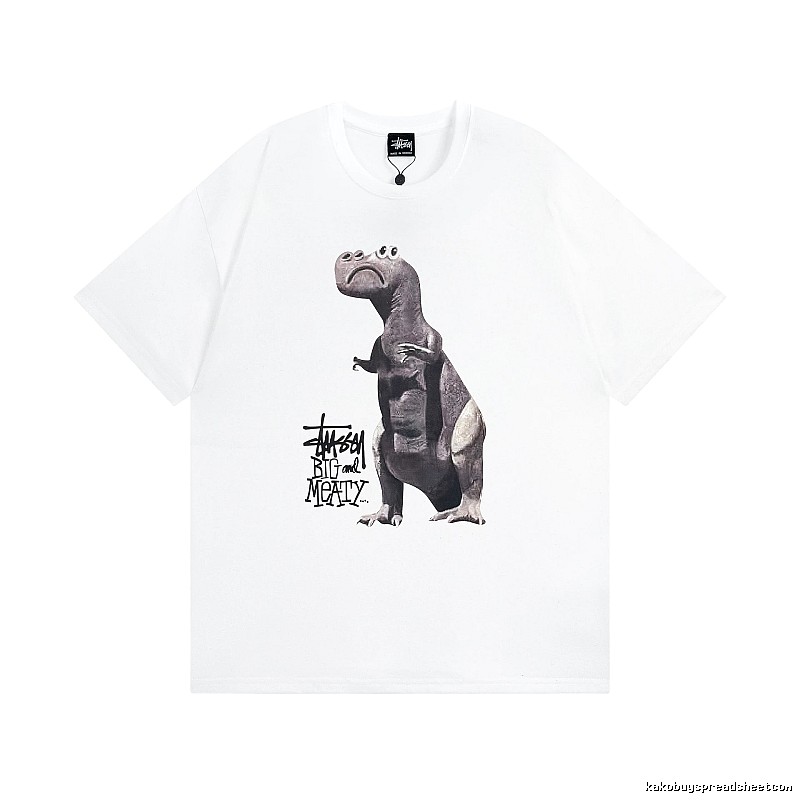 Stussy White Spider Graphic T-Shirt Color Pop Logo