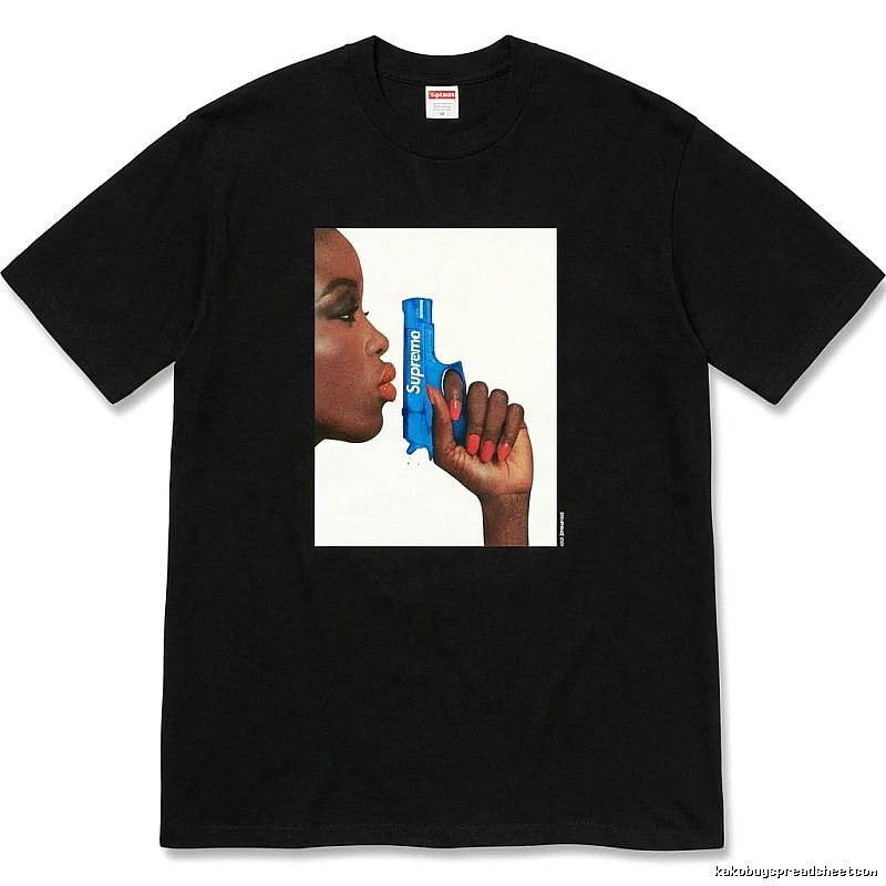 Supreme Pistol Print Black T-shirt