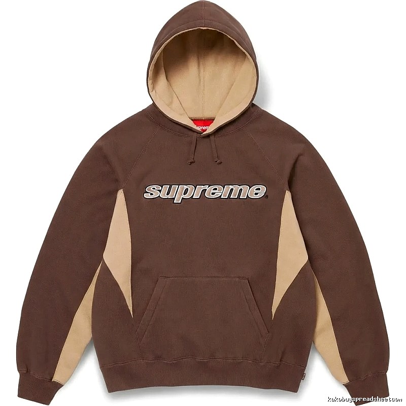 Supreme retro-style brown hoodie