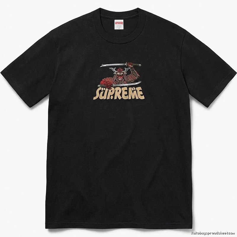 Supreme Samurai-style Black T-shirt
