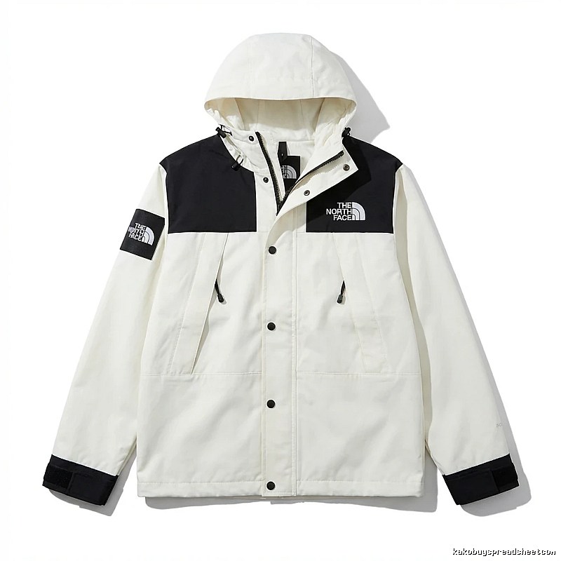 The North Face black-and-white stylish windbreaker